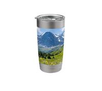 Alpine Meadow Mountain Path Valley Landscape Photography Stainless Steel Insulated Tumbler