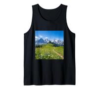 Alpine Meadow Mountain Path Valley Landscape Photography Tank Top