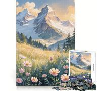Alpine Meadow Serenity Teenagers 1000 Pieces Puzzle Recall Power Restful Pleasure Precise Edges Bday Surprise (38x52cm)