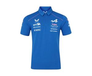 Alpine, Mens, Official Polo Shirt, Lapis Blue, 4XL