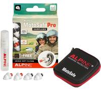 Alpine MotoSafe Pro Motorcycle Reusable Earplugs for Wind Noise Reduction - Ultra Soft Audible Filter Hearing Protection for Motorbike Touring & Racing - Premium Motor Riding Ear Plugs, 2 Pairs