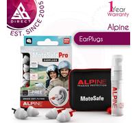 Alpine MotoSafe Pro Motor Sport Hearing Protection EarPlugs│Soft Fillter│2 Pairs