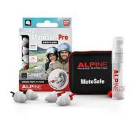 Alpine MotoSafe Pro Motorcycle Reusable Earplugs for Wind Noise Reduction - Ultra Soft Audible Filter Hearing Protection for Motorbike Touring & Racing - Premium Motor Riding Ear Plugs, 2 Pairs
