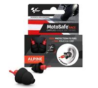 Alpine MotoSafe Race 20dB, Motorcycle Earplugs, MotoGP™ | MotoGP merchandise earplugs, 20dB noise reduction. Works with helmet. Secure fit. Reusable. CE & UKCA Certified.
