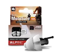 Alpine MotoSafe Tour Ear Plugs - Prevents Hearing Damage While Motorcycling - Traffic Still Audible - Comfortable Hypoallergenic Material - Reusable Earplugs, 1 Pair