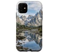 Alpine Mountain Lake Reflection Jagged Peaks Scenic Case for iPhone 11
