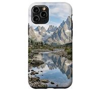 Alpine Mountain Lake Reflection Jagged Peaks Scenic Case for iPhone 11 Pro