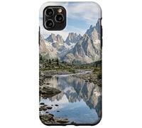 Alpine Mountain Lake Reflection Jagged Peaks Scenic Case for iPhone 11 Pro Max