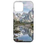 Alpine Mountain Lake Reflection Jagged Peaks Scenic Case for iPhone 12 mini