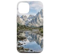 Alpine Mountain Lake Reflection Jagged Peaks Scenic Case for iPhone 13