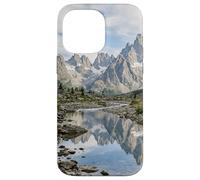 Alpine Mountain Lake Reflection Jagged Peaks Scenic Case for iPhone 14 Pro Max