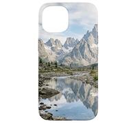 Alpine Mountain Lake Reflection Jagged Peaks Scenic Case for iPhone 15