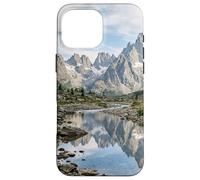 Alpine Mountain Lake Reflection Jagged Peaks Scenic Case for iPhone 16 Pro Max