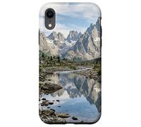 Alpine Mountain Lake Reflection Jagged Peaks Scenic Case for iPhone XR