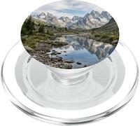 Alpine Mountain Lake Reflection Jagged Peaks Scenic PopSockets PopGrip for MagSafe
