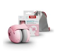 Alpine Muffy Baby Comfort Ear Defenders, Adjustable up to 36 months, Blush | Adjust the size as your baby grows | Single Strap | Safe Fit | Soft Pads | Travel & Fireworks | 23 dB | UKCA Certified