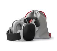 Alpine Muffy Baby Comfort Ear Defenders, Adjustable up to 48 months, Black | Adjust the size as your baby grows |Double Strap | Safe Fit | Soft Pads | Travel & Fireworks | 24 dB | UKCA Certified