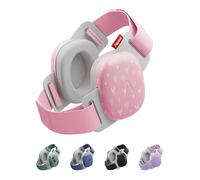 Alpine Muffy Baby Comfort Ear Defenders, Adjustable up to 48 months, Hearts | Adjust the size as your baby grows |Double Strap | Safe Fit | Soft Pads | Travel & Fireworks | 24 dB | UKCA Certified