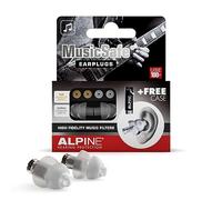 Alpine MusicSafe High Fidelity Music Ear Plugs for Noise Reduction - 2 Interchangeable Filter Sets - Professional Musician Hearing Protection - Hypoallergenic Reusable Soft Transparent Earplugs