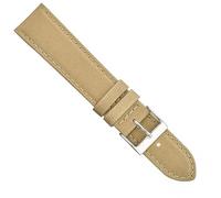 ALPINE Padded Vegan Leatherette Watch Strap - Beige Leather Free Watch Band - 20MM Quick-Release Replacement Watch Strap - Eco-Friendly Bands for Women & Men - Compatible with Regular & Smart watches