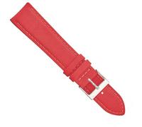 ALPINE Padded Vegan Leatherette Watch Strap - Red Leather Free Watch Band - 12MM Quick-Release Replacement Watch Strap - Eco-Friendly Bands for Women & Men - Compatible with Regular & Smart watches