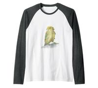 Alpine Parrot Watercolor Art Raglan Baseball Tee