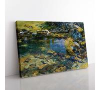 Alpine Pool by John Singer Sargent Canvas Wall Art Print 30x20 Inch