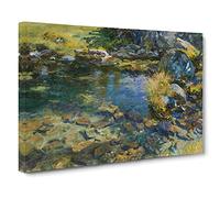 Alpine Pool By John Singer Sargent Canvas Wall Art Print 30x20 Inch
