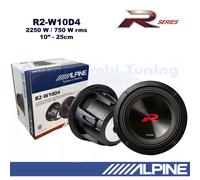 Alpine R2-W10D4 10 inch Dust Cap Car Sub Subwoofer 750W 4 Ohm 2250W Map Power