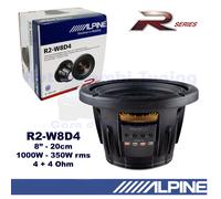 Alpine R2-W8D4 Subwoofer 8" 20Cm 1000W 350Wrms Dual Voice Coil 4+4 Ohm