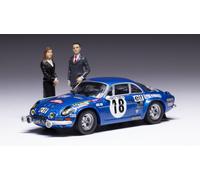 Alpine Ren.1800 S #18 Winner Rally Monte Carlo 1973 W/ Figure Andruet Petit 1:43