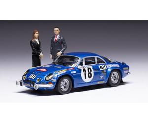 Alpine Ren.1800 S #18 Winner Rally Monte Carlo 1973 W/ Figure Andruet Petit 1:43