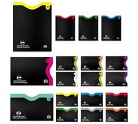 Alpine Rivers 18 RFID Blocking Sleeves (14 Credit Card Holders & 4 Passport Protectors) Ultimate Premium Identity Theft Protection Sleeve Set. Smart Slim Design Perfectly fits Wallet/Purse