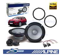 Set Coffers ALPINE S2-S65 Speakers Coaxial To 2 Ways 165 MM 240W