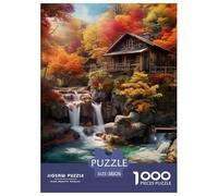 Alpine Serenity 1000pcs Paper Jigsaw Puzzles Animation 100% Recycled Cardboard Beautiful Decoration for Adults And Kids 38x26cm/1000pcs
