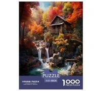 Alpine Serenity Jigsaw Puzzles Puzzles for Adults Kids. 1000 Piece Impossible Challenge Toy Educational Games Home Decoration for Adults& Kids Age 14 Years Up 38x26cm/1000pcs