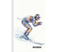 Alpine Ski Notebook: A5 Lined Journal (6x9) - 100 Pages - Gift for Skiers & Winter Sports Lovers - Mountain Snow Diary
