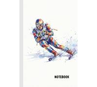 Alpine Ski Notebook: A5 Lined Journal (6x9) - 100 Pages - Gift for Skiers & Winter Sports Lovers - Mountain Snow Diary