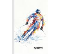 Alpine Ski Notebook: A5 Lined Journal (6x9) - 100 Pages - Gift for Skiers & Winter Sports Lovers - Mountain Snow Diary