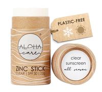 Alpine Ski Sun Cream 2-in-1 for Face and Lips, Zinc Stick SPF 30, Plastic-Free Sunscreen for skiing