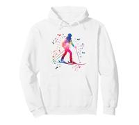 Alpine Skier Winter Sports Ski Touring Pullover Hoodie