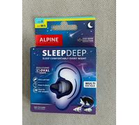 Alpine SleepDeep - Ear Plugs for Sleep - New 3D Oval Shape and Super Soft Reusable Noise Cancelling Ear Plugs - 27dB Noise Reduction - Ideal for Side Sleepers and Block Out Snoring (S+ M/L)