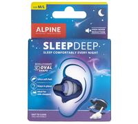 Alpine SleepDeep Ear Plugs for Sleep 27dB Noise Reduction Reusable Soft Oval M/L
