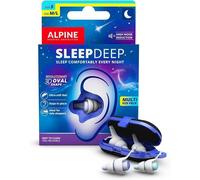 Alpine SleepDeep - Ear Plugs for Sleep - New 3D Oval Shape and Super Soft Reusable Noise Cancelling Ear Plugs - 27dB Noise Reduction - Ideal for Side Sleepers and Block Out Snoring (S+ M/L)