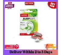 Alpine Sleepsoft Ear Plugs for Sleep - Ultra Soft Filter for Side Sleeper