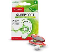 Alpine SleepSoft Ear Plugs for Sleep - Ultra Soft Filter for Side Sleeper - Reduce Noises & Improve Sleep - Reusable, Hygienic, Hypoallergenic Hearing Protection for Adults with Long Lasting Comfort