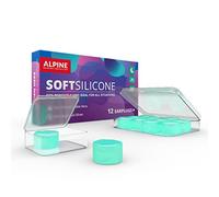 Alpine SoftSilicone Mouldable Silicone Putty Ear Plugs - Noise Reducing Earplugs for Sleeping, Swimming, & Concentrating - Comfortable Snoring Solution - 28dB Attenuation - 12 Pack Silicone Ear Plugs