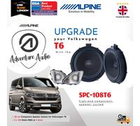 Alpine SPC-108T6 8" 300W 2-Way Car Component Speakers for VW Transporter T6