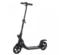 ALPINE SPIRIT Foldable Kick Scooter - Adjustable Height - 93.5L x 38W x 95-105Hcm-Black | TJ Hughes Black