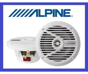 ALPINE SPS-M601w MARINE SPEAKERS 6.5" 16,5cm, NEW PAIR, WARRANTY, GREAT SOUND